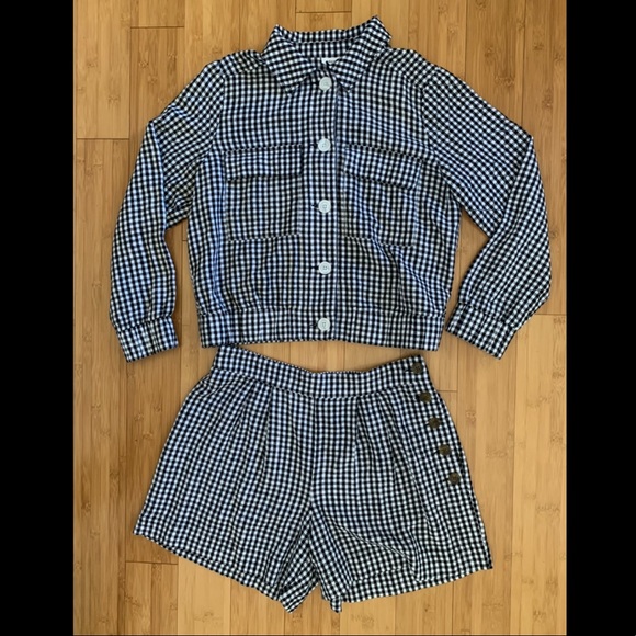 Anthropologie Tops - New! Gingham Match Set